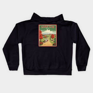 Grafton Australia Vintage Travel Poster Tourism Kids Hoodie